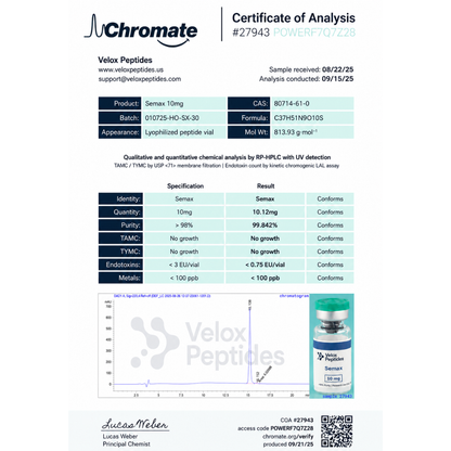Semax (Nootropic Peptide)