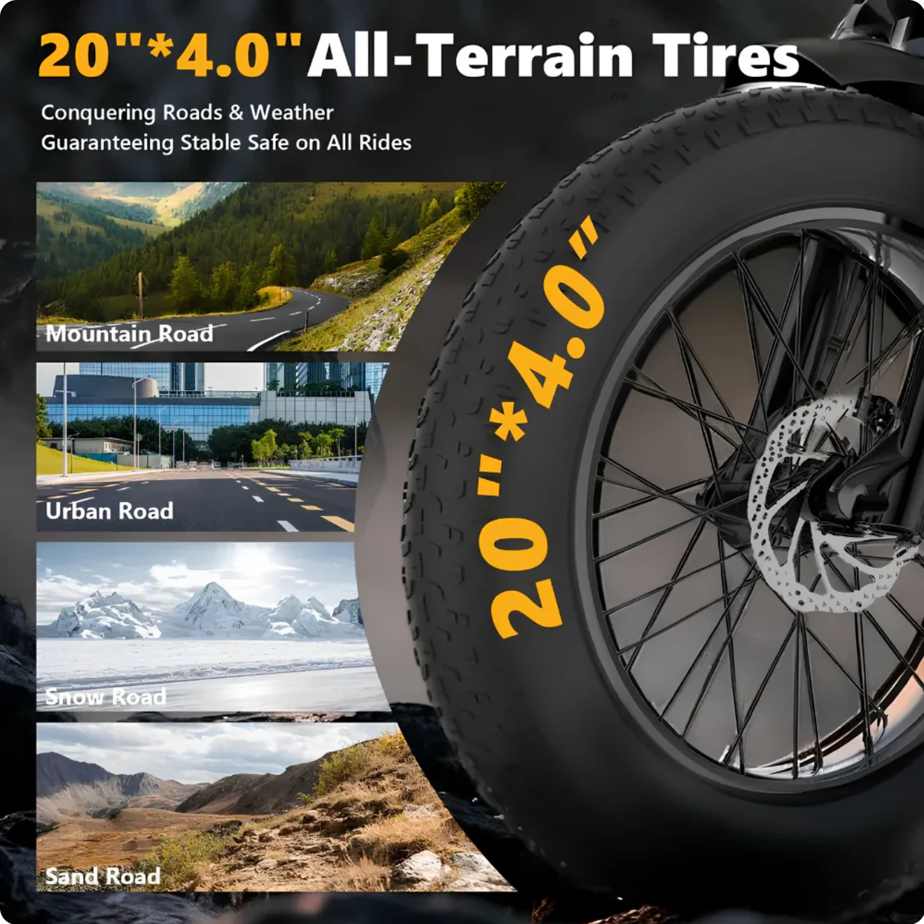 Velox All-Terrain 1500W Peak Motor Electric Bike