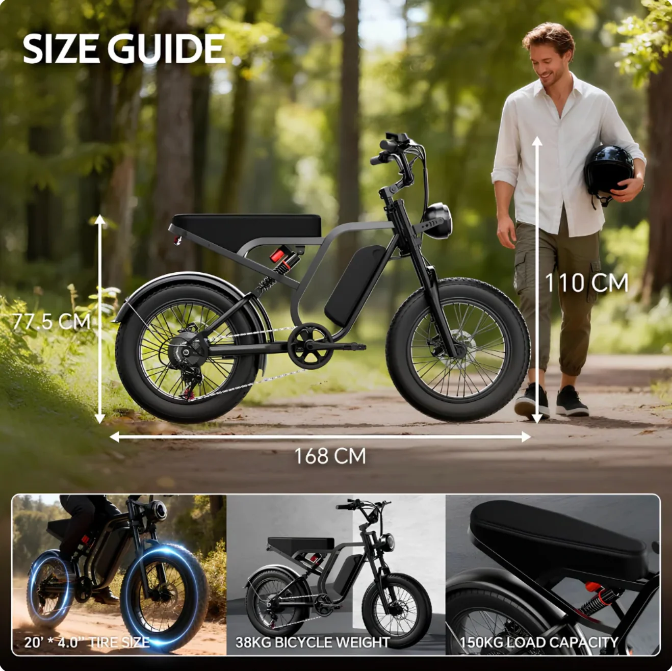 Velox All-Terrain 1500W Peak Motor Electric Bike