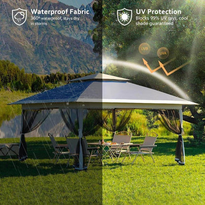 Velox 13×13 Pop-Up Gazebo with Mesh Netting
